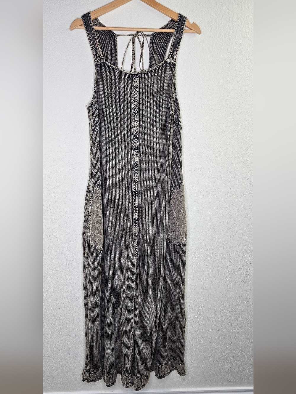 Free People Waffle Knit Jumpsuit Romper XL - Picture 10 of 10